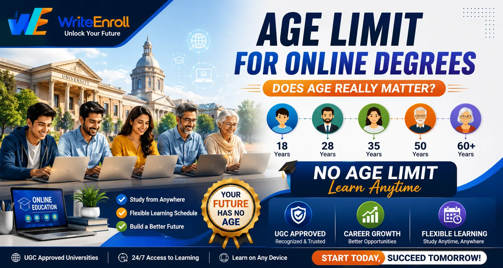 Age Limit for Online Degrees in India: Does It Really Not Matter?