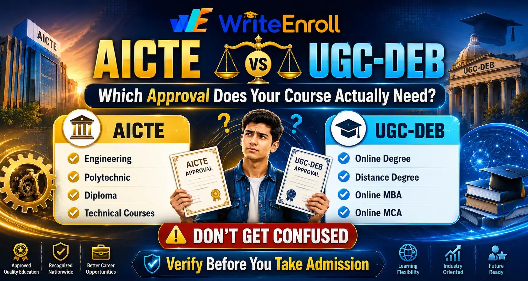 AICTE vs UGC-DEB: Which Approval Does Your Course Actually Need?
