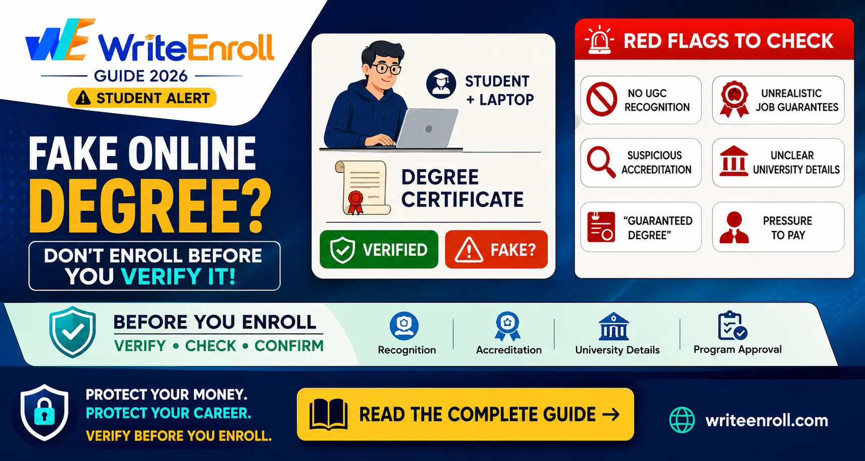 Common Red Flags of Fake Online Degrees: A Complete Checklist for 2026